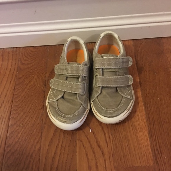 Brown Velcro Sperrys - Picture 1 of 6